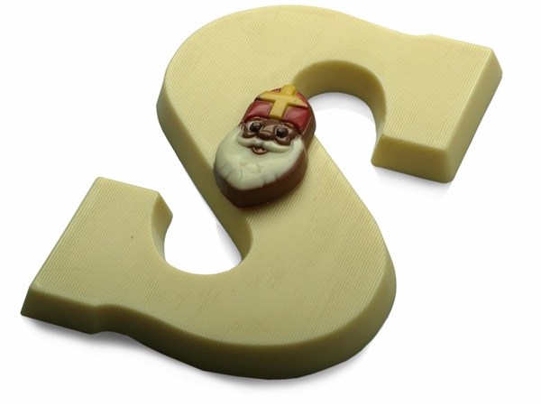 Chocolade letter wit